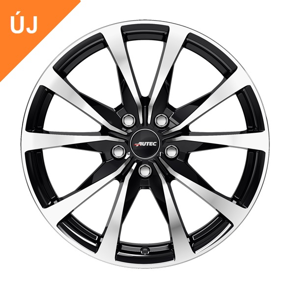 Ford Focus alufelni 5X108 R16 Autec Brixen fekete-polír felni télre is